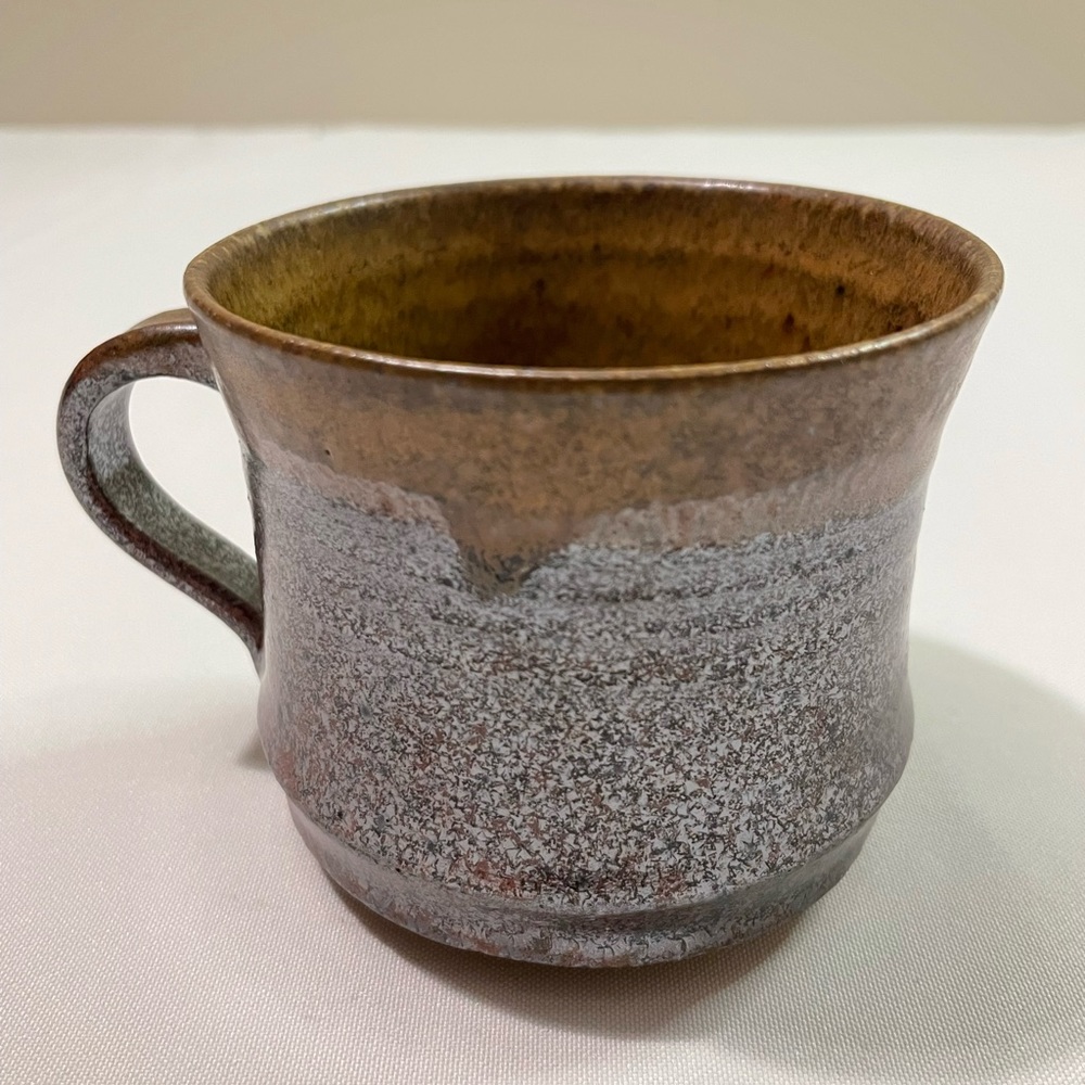 Handmade Pottery Mug With Flared Top